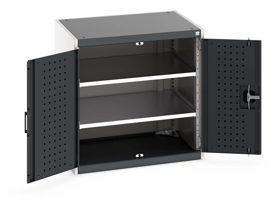 Bott Cubio Cupboard With Perfo Doors & 2 Shelves (WxDxH: 800x650x800mm) - Part No:40020110