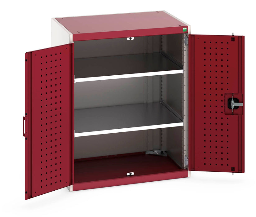 Bott Cubio Cupboard With Perfo Doors & 2 Shelves (WxDxH: 800x650x1000mm) - Part No:40020111