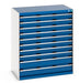 Cubio Drawer Cabinet With 10 Drawers (200Kg) (WxDxH: 1050x650x1200mm) - Part No:40021042