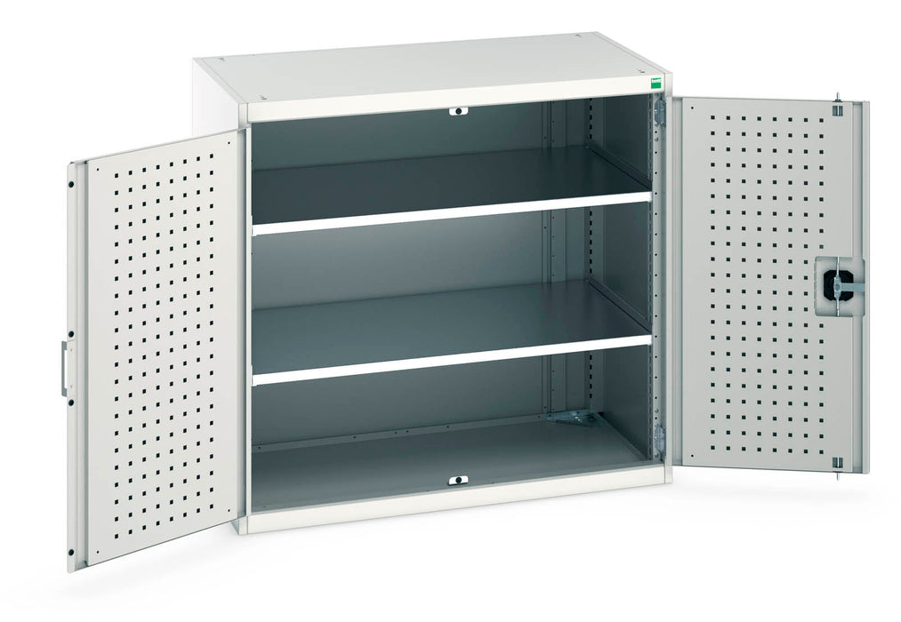 Bott Cubio Cupboard With Perfo Doors & 2 Shelves (WxDxH: 1050x650x1000mm) - Part No:40021095