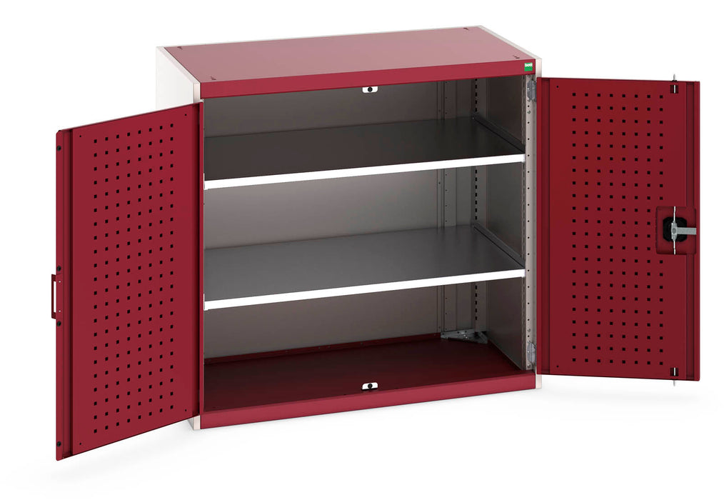 Bott Cubio Cupboard With Perfo Doors & 2 Shelves (WxDxH: 1050x650x1000mm) - Part No:40021095