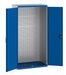 Cubio Cupboard With Perfo Doors, Full Louvre Backpanel (WxDxH: 1050x650x2000mm) - Part No:40021103