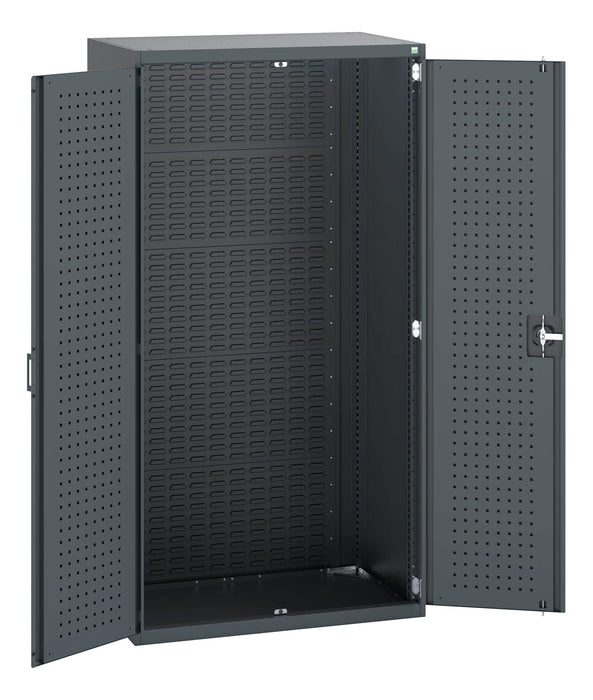 Bott Cubio Cupboard With Perfo Doors, Full Louvre Backpanel (WxDxH: 1050x650x2000mm) - Part No:40021103