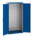Cubio Cupboard With Louvre Doors, Full Perfo Backpanel (WxDxH: 1050x650x2000mm) - Part No:40021127