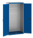 Cubio Cupboard With Louvre Doors, Full Louvre Backpanel (WxDxH: 1050x650x2000mm) - Part No:40021128