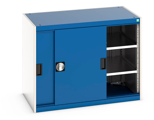 Cubio Cupboard With Sliding Doors, & 2 Shelves (WxDxH: 1050x650x800mm) - Part No:40021137
