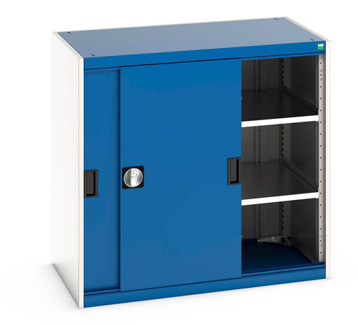 Cubio Cupboard With Sliding Doors, & 2 Shelves (WxDxH: 1050x650x1000mm) - Part No:40021138