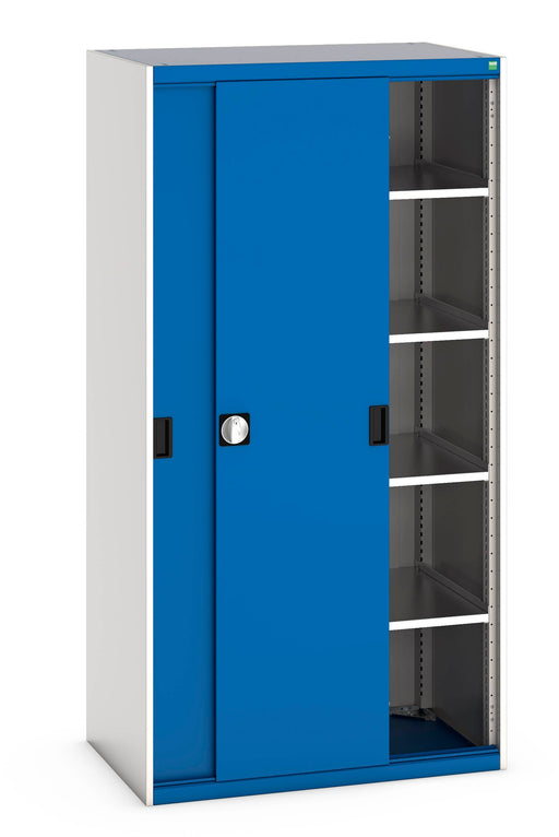Cubio Cupboard With Sliding Doors, & 4 Shelves (WxDxH: 1050x650x2000mm) - Part No:40021141