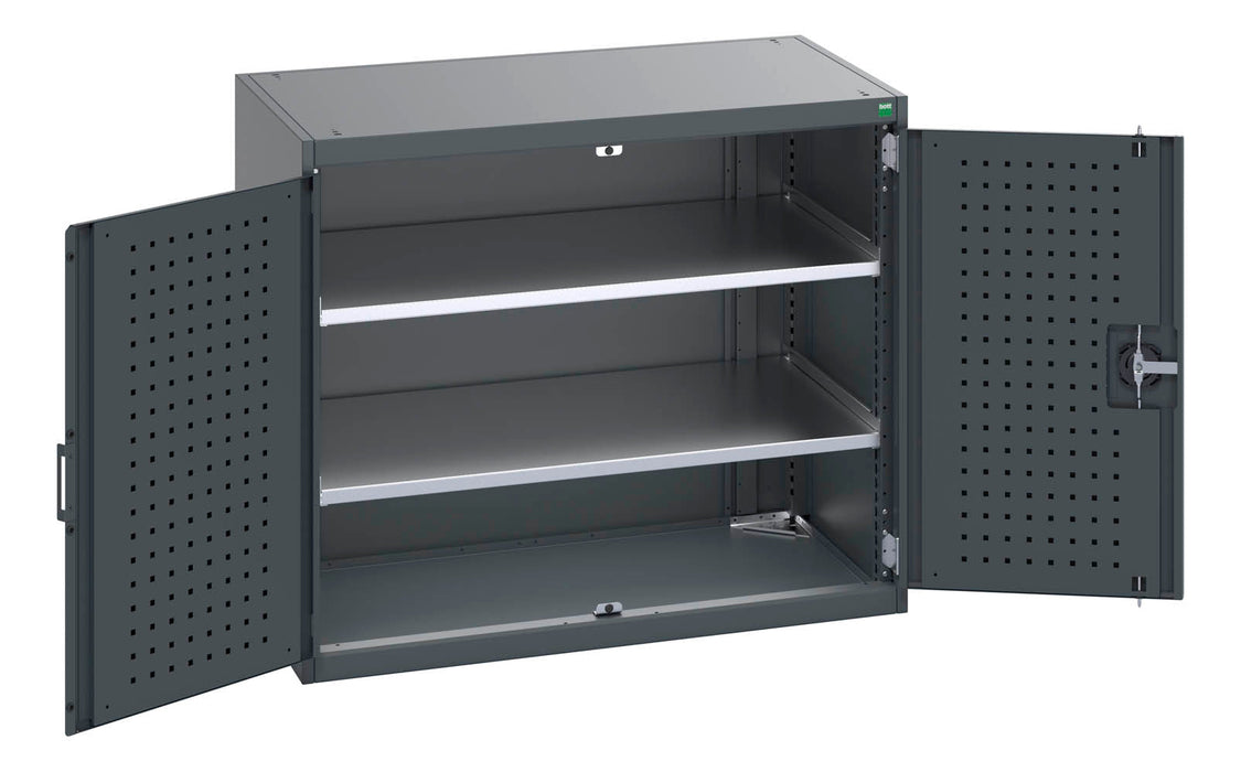 Bott Cubio Cupboard With Perfo Doors & 2 Shelves (WxDxH: 1050x650x900mm) - Part No:40021205
