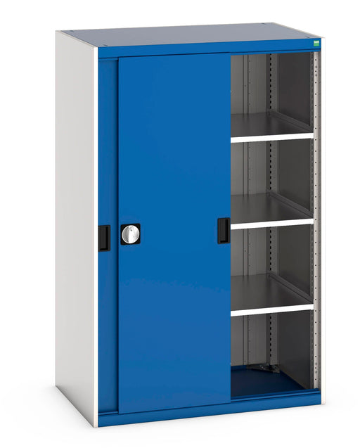 Cubio Cupboard With Perfo Doors & 3 Shelves (WxDxH: 1050x650x1600mm) - Part No:40021214