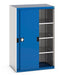Cubio Cupboard With Perfo Doors & 3 Shelves (WxDxH: 1050x650x1600mm) - Part No:40021214