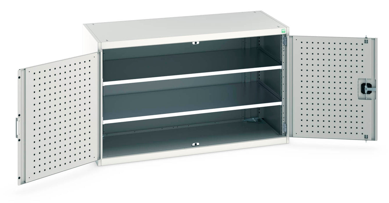 Bott Cubio Cupboard With Perfo Doors & 2 Shelves (WxDxH: 1300x650x800mm) - Part No:40022046