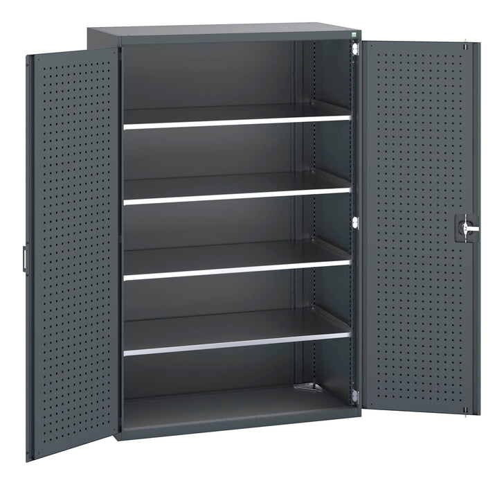 Bott Cubio Cupboard With Perfo Doors & 4 Shelves (WxDxH: 1300x650x2000mm) - Part No:40022053