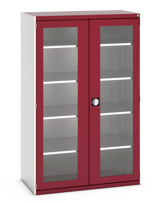 Bott Cubio Cupboard With Window Doors & 4 Shelves (WxDxH: 1300x650x2000mm) - Part No:40022060