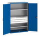 Cubio Cupboard With Perfo Doors, 3 Shelves, 3 Drawers (WxDxH: 1300x650x2000mm) - Part No:40022087