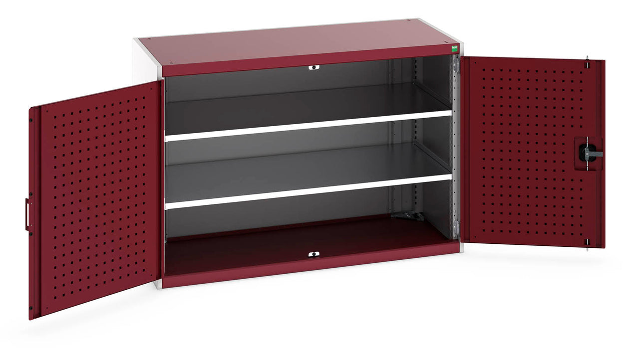 Bott Cubio Cupboard With Perfo Doors & 2 Shelves (WxDxH: 1300x650x900mm) - Part No:40022102