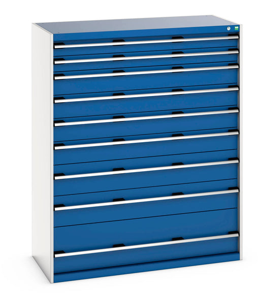 Cubio Drawer Cabinet With 9 Drawers (WxDxH: 1300x650x1600mm) - Part No:40022133