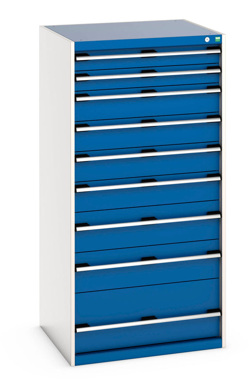 Cubio Drawer Cabinet With 9 Drawers (200Kg) (WxDxH: 800x750x1600mm) - Part No:40028040