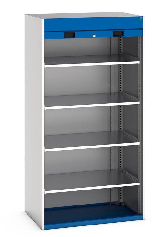 Cubio Cupboard With Roller Shutter Door, 4X Shelves (WxDxH: 1050x650x2000mm) - Part No:40201011