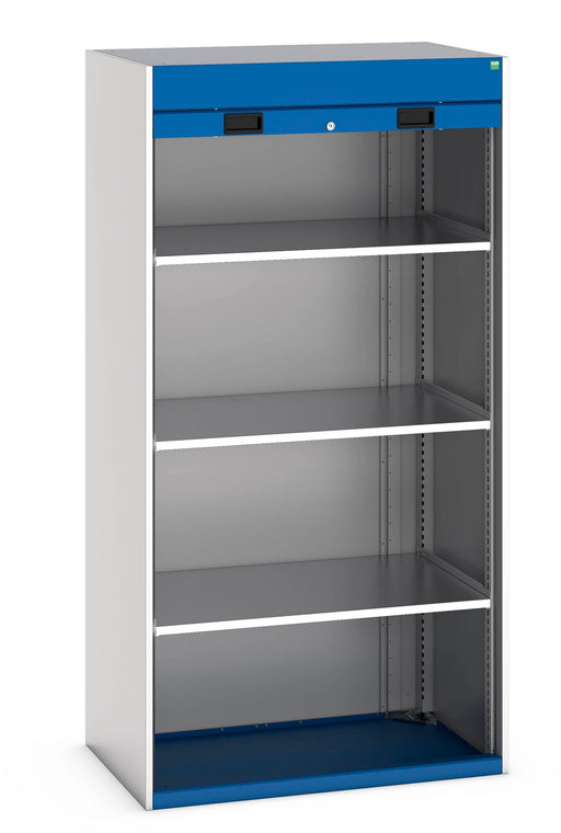 Cubio Cupboard With Roller Shutter Door, 3X Shelves (WxDxH: 1050x650x2000mm) - Part No:40201021