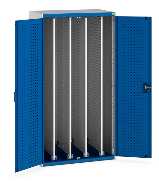 Cubio Cupboard Perfo Doors, 4X Sliding Perfo Panels (WxDxH: 1050x650x2000mm) - Part No:40301011