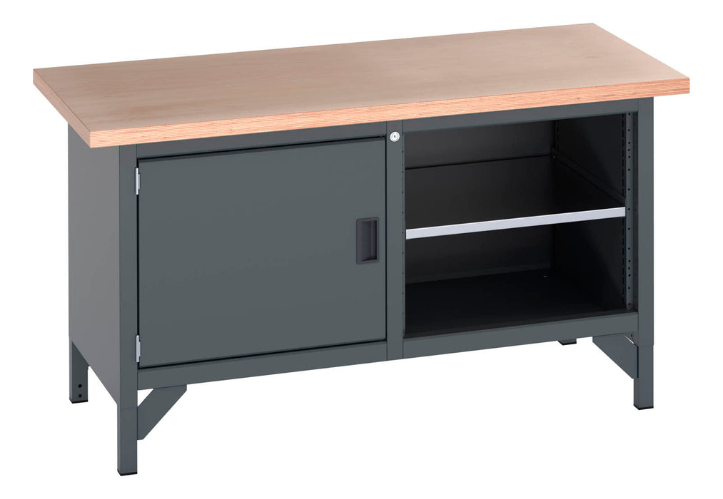 Bott Cubio Storage Bench (Mpx) Full Cupboard / Mid Shelf (WxDxH: 1500x750x840mm) - Part No:41002019