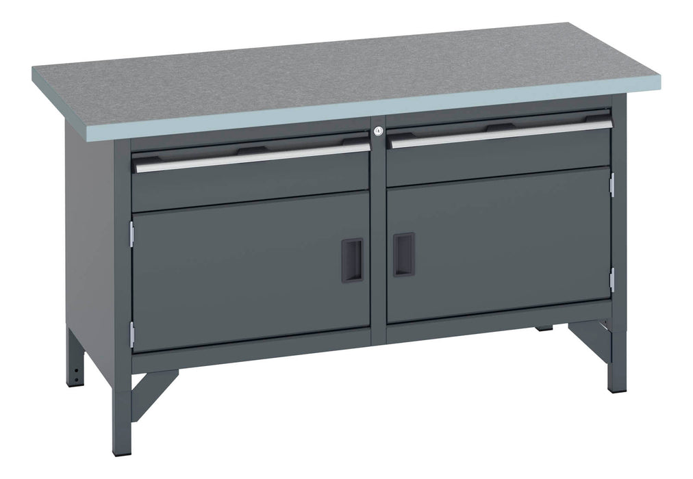 Bott Cubio Storage Bench (Lino) 1 Drawer-Door / 1 Drawer-Door (WxDxH: 1500x750x840mm) - Part No:41002030