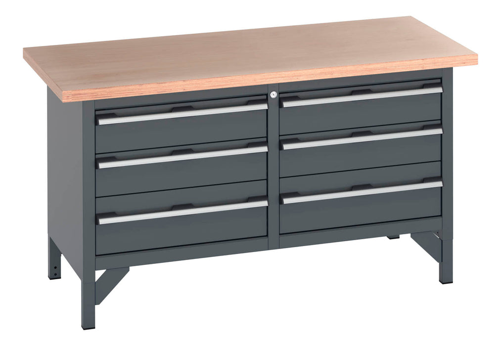 Bott Cubio Storage Bench (Mpx) 3 Drawers / 3 Drawer (WxDxH: 1500x750x840mm) - Part No:41002031