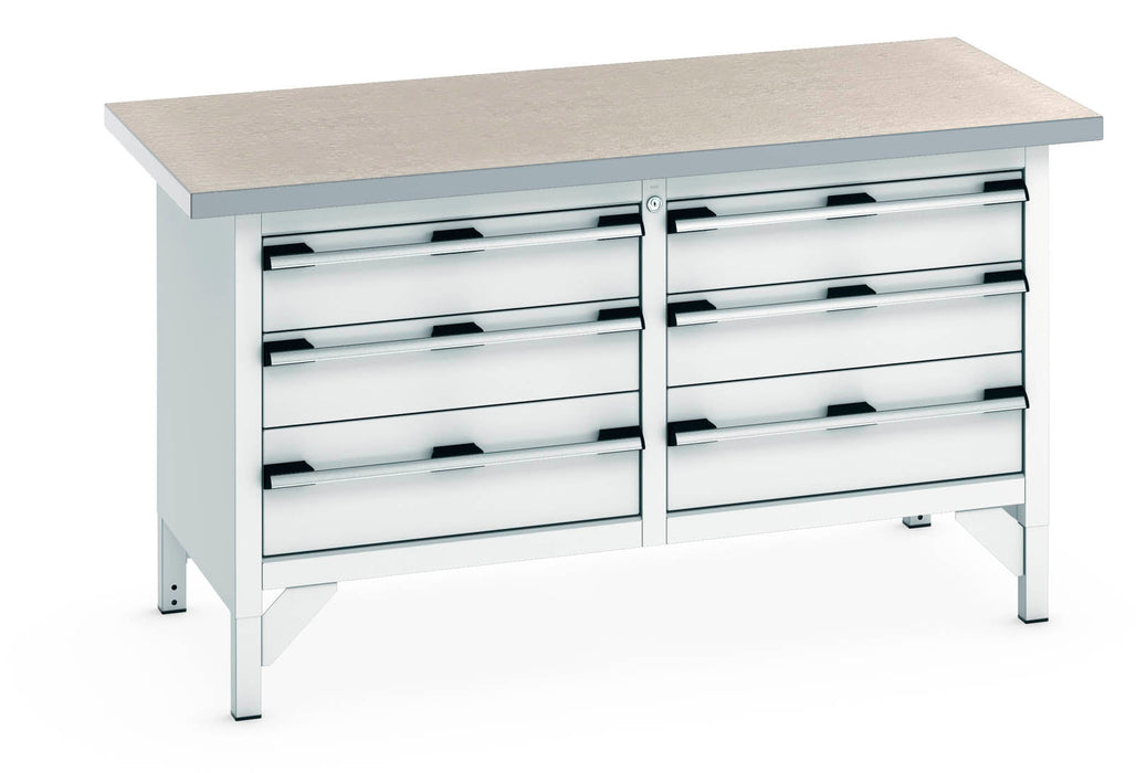 Bott Cubio Storage Bench (Lino) 3 Drawers / 3 Drawer (WxDxH: 1500x750x840mm) - Part No:41002033