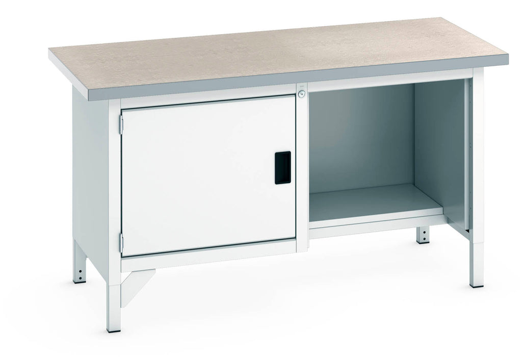 Bott Cubio Storage Bench (Lino) Full Cupboard / Half Base Shelf (WxDxH: 1500x750x840mm) - Part No:41002036