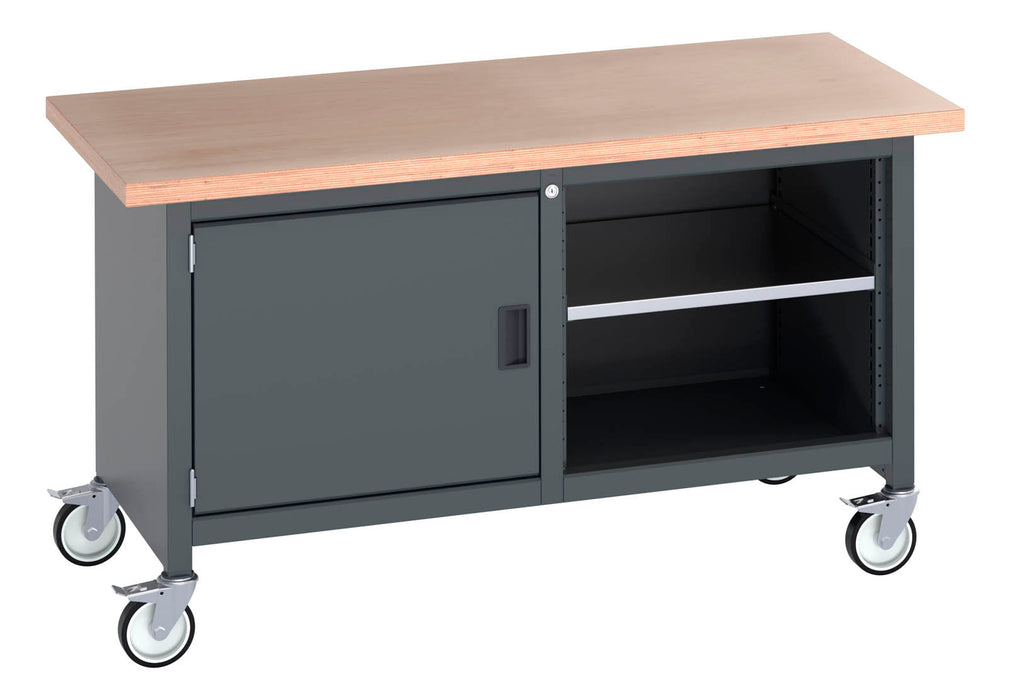 Bott Cubio Mobile Storage Bench (Mpx) Full Cupboard / Mid Shelf (WxDxH: 1500x750x840mm) - Part No:41002094