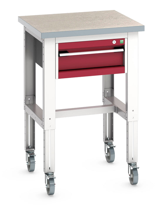 Bott Cubio Mobile Bench Adjustable Height (Mpx) With 1 Drawer Cabinet (WxDxH: 750x750x840-1140mm) - Part No:41003273
