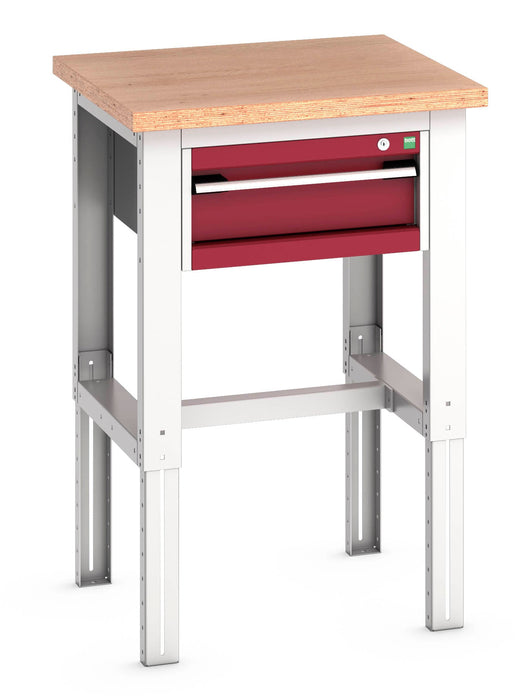 Bott Cubio Framework Bench (Mpx) With 1 Drawer Cabinet (WxDxH: 750x750x740-1140mm) - Part No:41003530