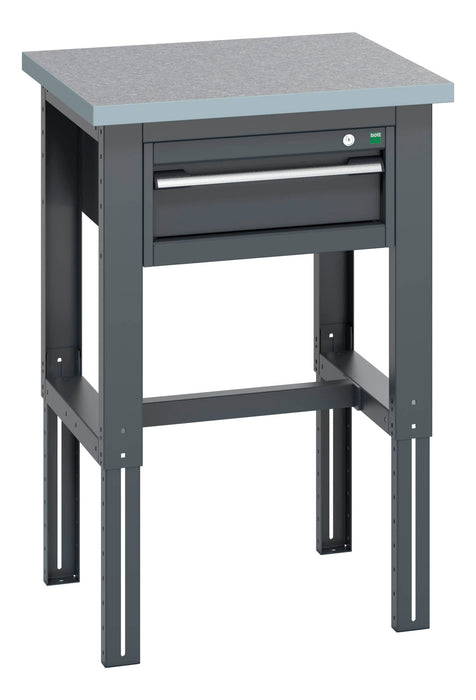 Bott Cubio Framework Bench (Lino) With 1 Drawer Cabinet (WxDxH: 750x750x740-1140mm) - Part No:41003532