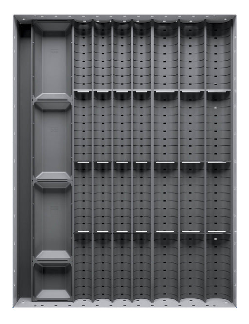 Cubio Trough Block Divider Kit 28 Compartment. For Cabinet - (WxDxH: 525x650x28mm) - Part No:43020020
