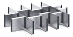 Cubio Adjustable Divider Kit 15 Compartment. For Cabinet - (WxDxH: 800x650x150mm) - Part No:43020663