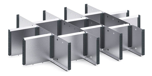 Cubio Adjustable Divider Kit 15 Compartment. For Cabinet - (WxDxH: 800x650x150mm) - Part No:43020663