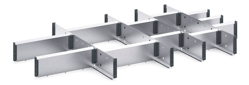 Cubio Adjustable Divider Kit 16 Compartment. For Cabinet - (WxDxH: 1050x650x100mm) - Part No:43020679