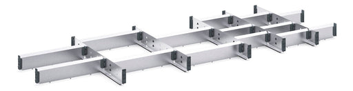 Cubio Adjustable Divider Kit 20 Compartment. For Cabinet - (WxDxH:1300x525x75mm) - Part No:43020689