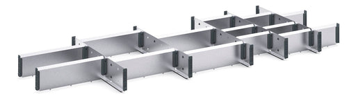 Cubio Adjustable Divider Kit 20 Compartment. For Cabinet - (WxDxH:1300x525x100mm) - Part No:43020691