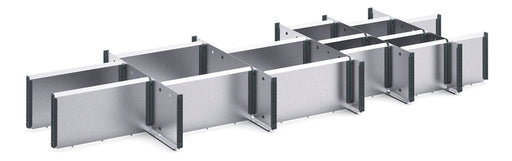 Cubio Adjustable Divider Kit 20 Compartment. For Cabinet - (WxDxH:1300x525x150mm) - Part No:43020693