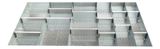 Cubio Adjustable Divider Kit 20 Compartment. For Cabinet - (WxDxH: 1300x750x75mm) - Part No:43020701