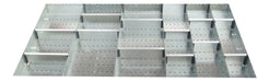 Cubio Adjustable Divider Kit 20 Compartment. For Cabinet - (WxDxH: 1300x750x100mm) - Part No:43020703