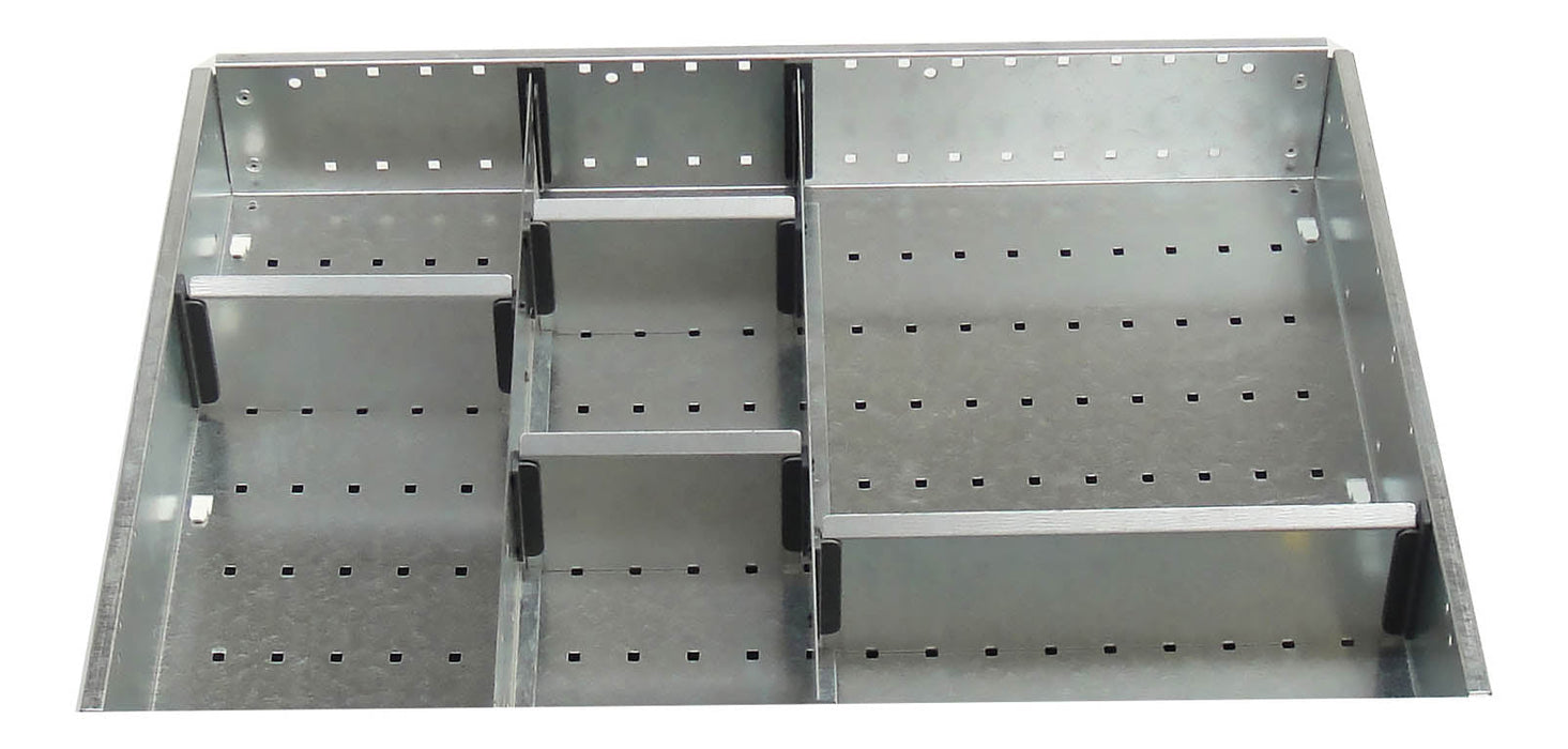 Cubio Adjustable Divider Kit 7 Compartment. For Cabinet - (WxDxH: 650x525x75mm) - Part No:43020717
