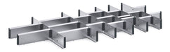 Cubio Adjustable Divider Kit 24 Compartment. For Cabinet - (WxDxH: 1300x650x100mm) - Part No:43020744