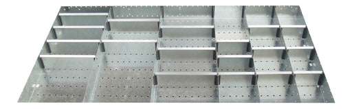Cubio Adjustable Divider Kit 24 Compartment. For Cabinet - (WxDxH: 1300x750x75mm) - Part No:43020747