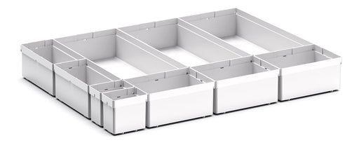 Cubio Plastic Box Divider Kit 10 Compartment. For Cabinet - (WxDxH: 650x525x100+ mm) - Part No:43020756