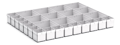 Cubio Plastic Box Divider Kit 27 Compartment. For Cabinet - (WxDxH: 800x650x100+ mm) - Part No:43020770