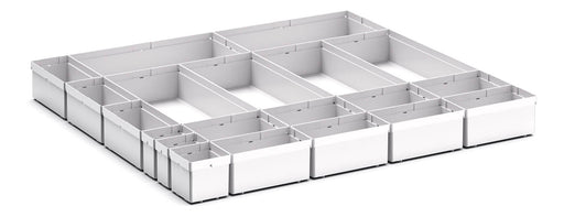 Cubio Plastic Box Divider Kit 20 Compartment. For Cabinet - (WxDxH: 800x750x100+ mm) - Part No:43020771