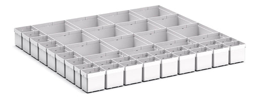Cubio Plastic Box Divider Kit 41 Compartment. For Cabinet - (WxDxH: 800x750x100+ mm) - Part No:43020773
